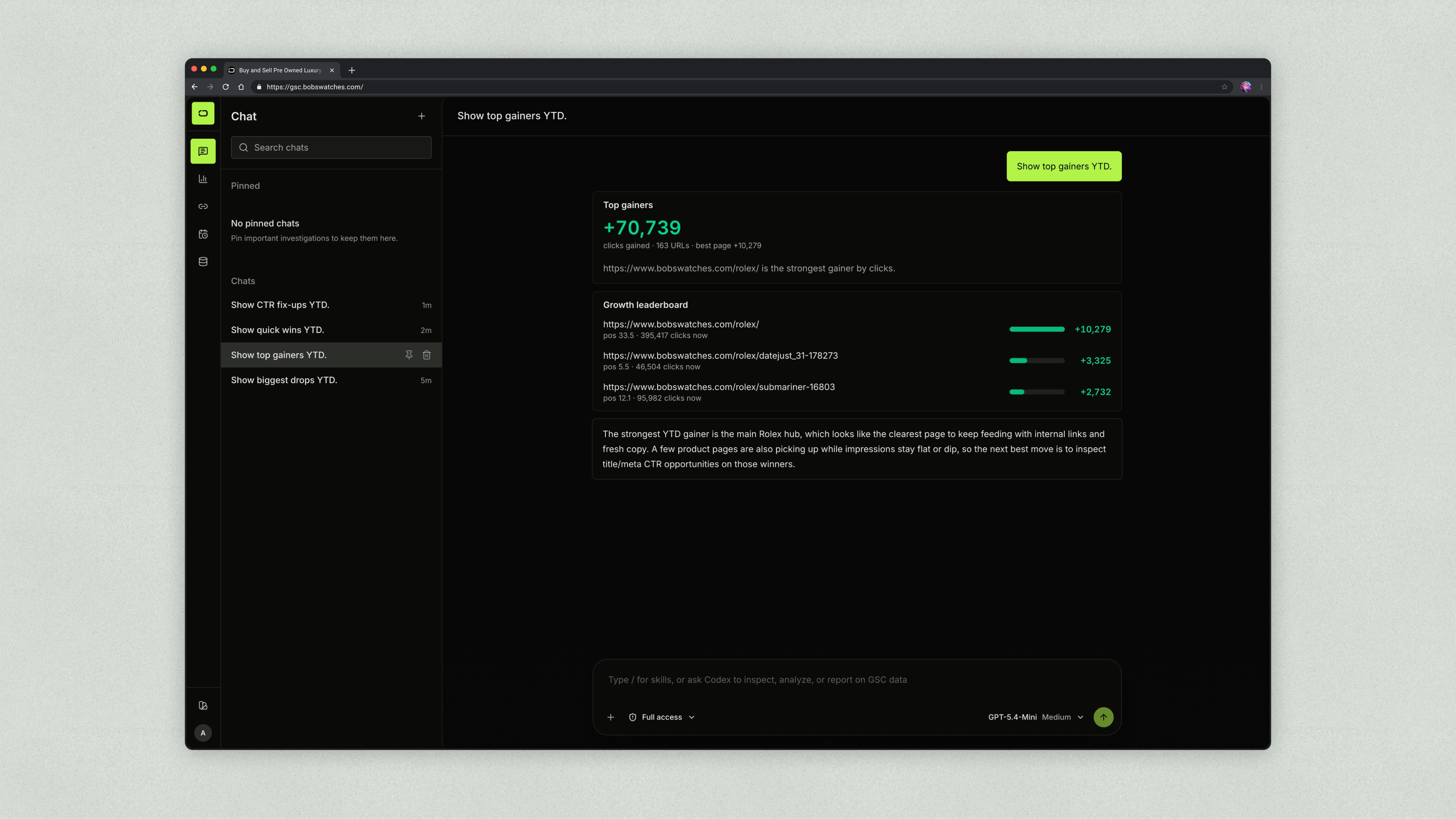 Bob's GSC - Gains v1.00