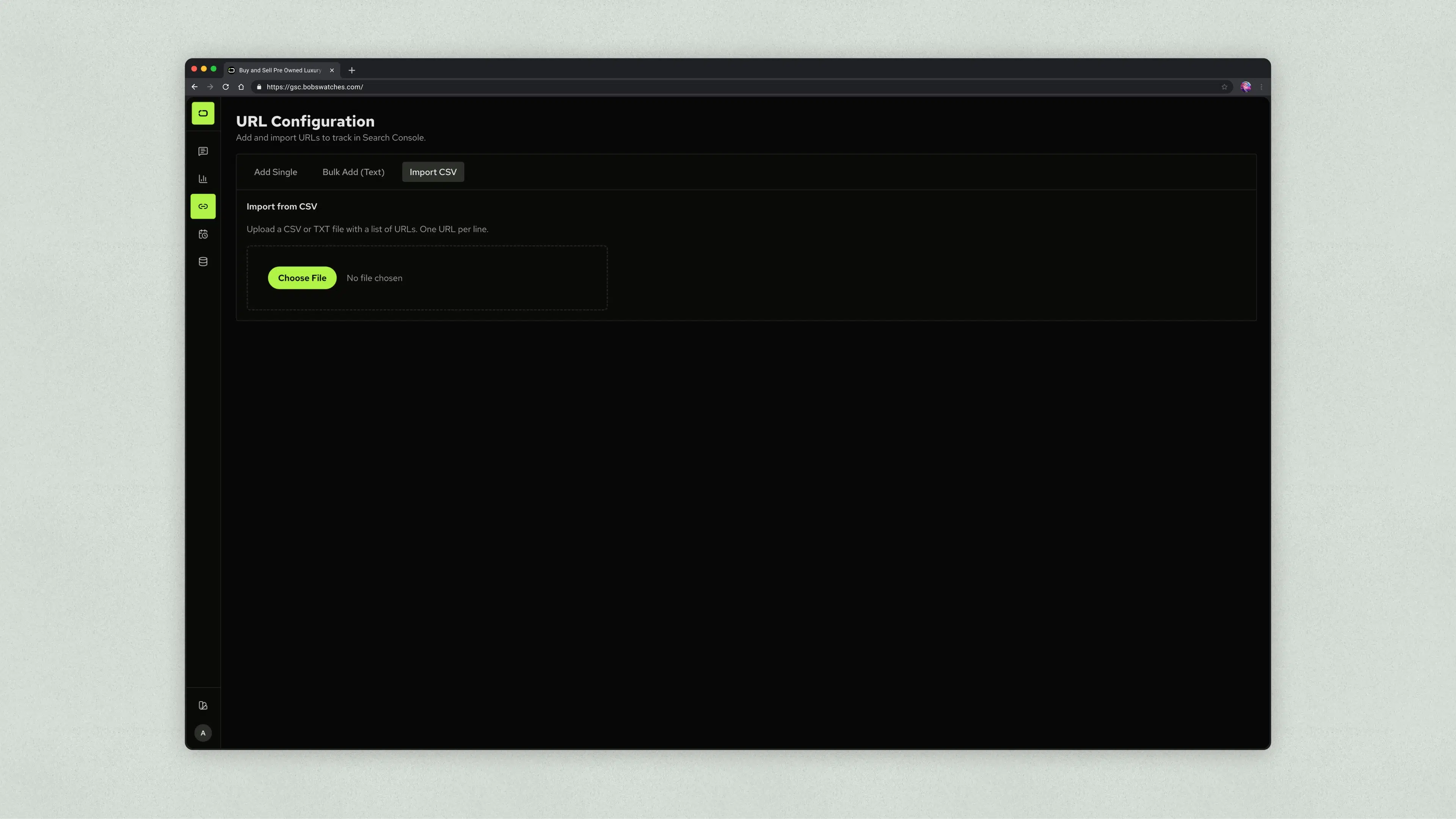 Bob's GSC - URLs v1.00